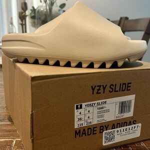 Authentic Yeezy Slides Bone - Size 4 - Asking 170 OBO - Brand New Never Worn.